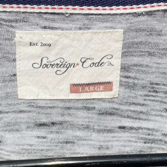 Sovereign Code long sleeve softball style gray shirt Size Large - Picture 2 of 3
